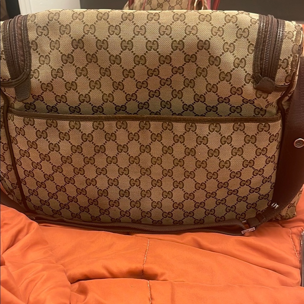 Gucci Brown Baby Bag with Signature Monogram - Picture 4 of 12